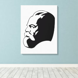 Karl Marx, kommunism, socialism, Sovjetunionen Canvastryck