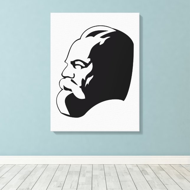 Karl Marx, kommunism, socialism, Sovjetunionen Canvastryck (Insitu (trägolv))