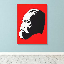 Karl Marx, kommunism, socialism, Sovjetunionen Canvastryck
