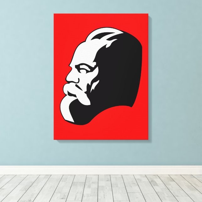 Karl Marx, kommunism, socialism, Sovjetunionen Canvastryck (Insitu (trägolv))