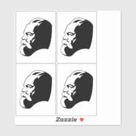 Karl Marx, kommunism, socialism, Sovjetunionen Klistermärken