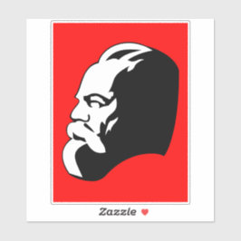 Karl Marx, kommunism, socialism, Sovjetunionen Klistermärken