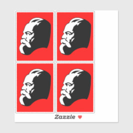 Karl Marx, kommunism, socialism, Sovjetunionen Klistermärken