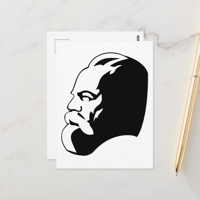 Karl Marx, kommunism, socialism, Sovjetunionen Vykort (Fram/Back In Situ)