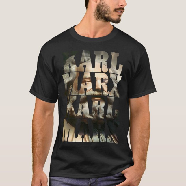 Karl Marx kommunistiska coola Marx 1 T Shirt (Framsida)