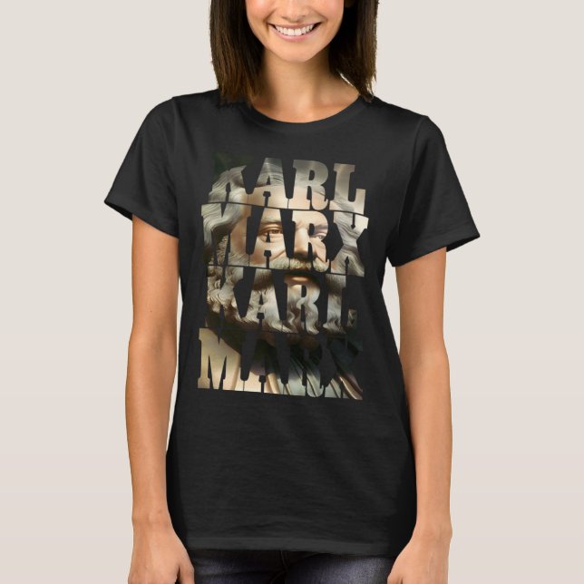 Karl Marx kommunistiska coola Marx 1 T Shirt (Framsida)