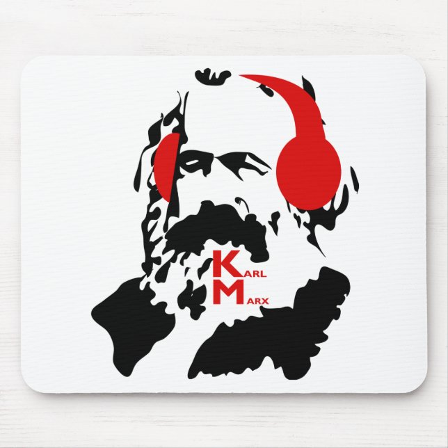 KARL MARX MED HÖRLURAR MUSMATTA (Framsidan)