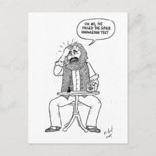 Karl Marx misslyckas SPGB-test Vykort