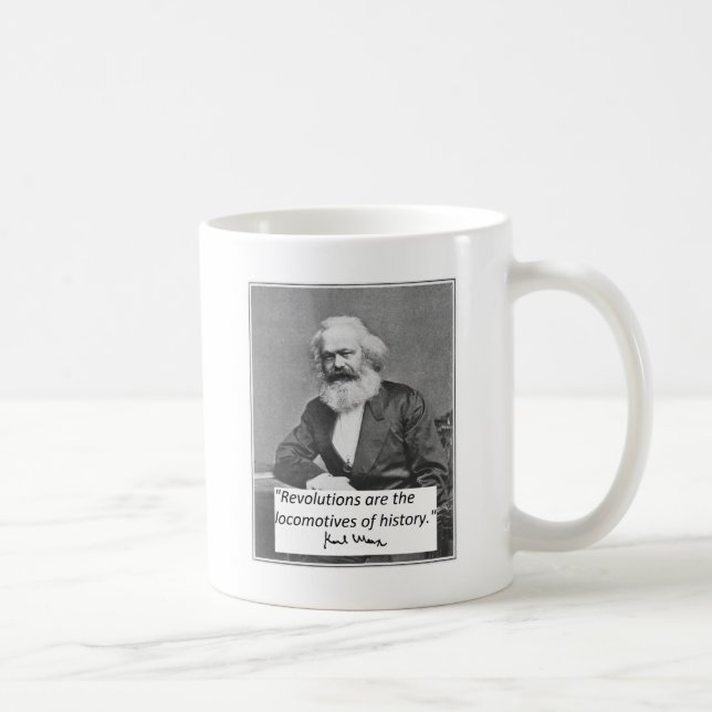 Karl Marx mugg: "Revolutioner ", Kaffemugg (Höger)