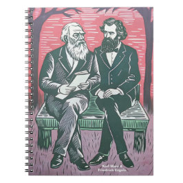 Karl Marx och Fredrich Engels manifest Anteckningsbok