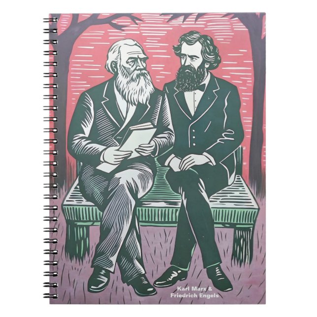 Karl Marx och Fredrich Engels manifest Anteckningsbok (Framsidan)