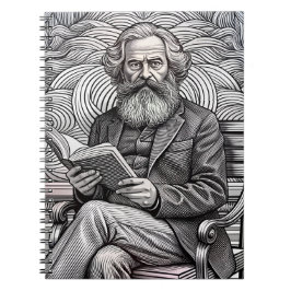 Karl Marx-offertdesign - må vara förändringen! Anteckningsbok