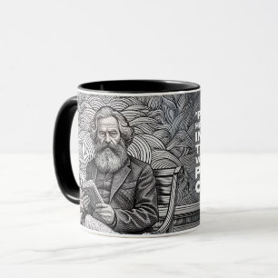 Karl Marx-offertdesign - må vara förändringen! Mugg