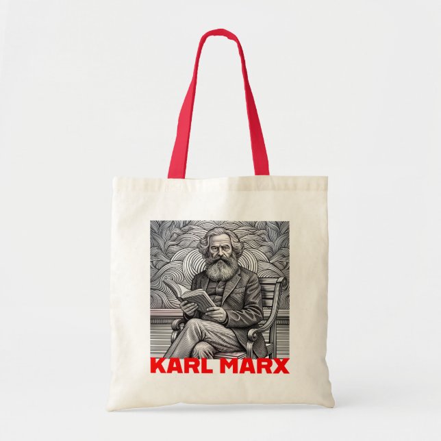 Karl Marx-offertdesign - må vara förändringen! Tygkasse (Framsidan)