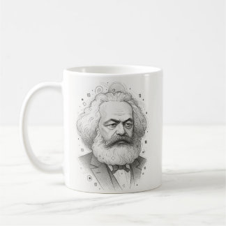 Karl Marx Porträtt design Kaffemugg