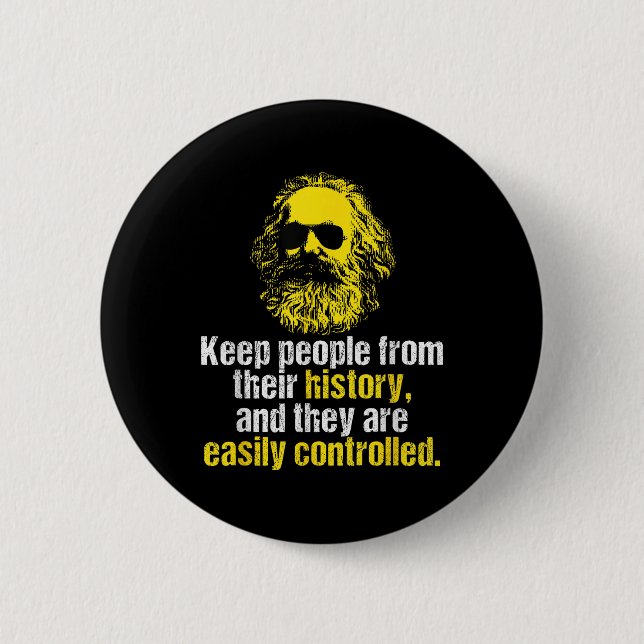 Karl Marx Quote Funny Party Dsa Knapp (Framsida)
