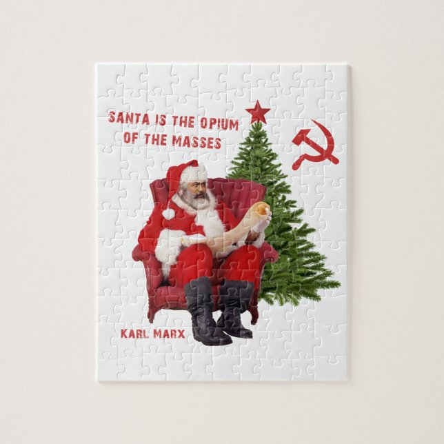 Karl Marx Santa Pussel (Vertikal)