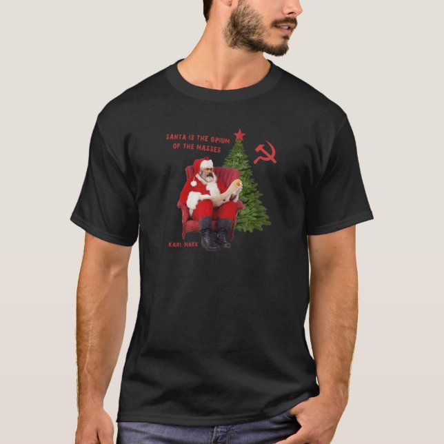 Karl Marx Santa T-shirt (Framsida)