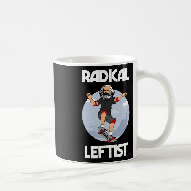 Karl Marx Skateboardåkning Radikal Vänsteranhängar Kaffemugg (Höger)
