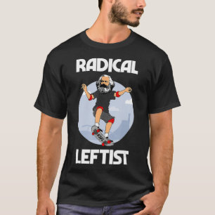 Karl Marx Skateboarding Radical Leftist Funny T Shirt