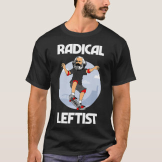 Karl Marx Skateboarding Radical Leftist Funny T Shirt