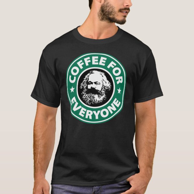 Karl Marx - socialistisk Coffee Classic T-Shirt (Framsida)
