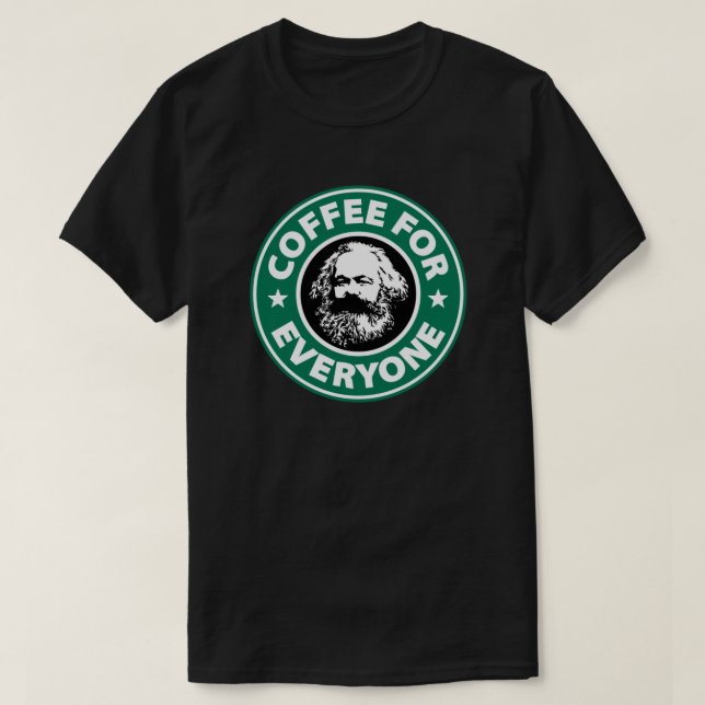 Karl Marx - socialistkaffe T Shirt (Design framsida)