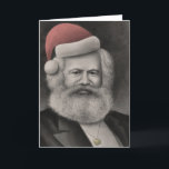 Karl Marx som Santa 1 Helgkort<br><div class="desc">Karl Marx som Santa 1</div>
