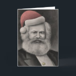 Karl Marx som Santa 1 Helgkort<br><div class="desc">Karl Marx som Santa 1</div>