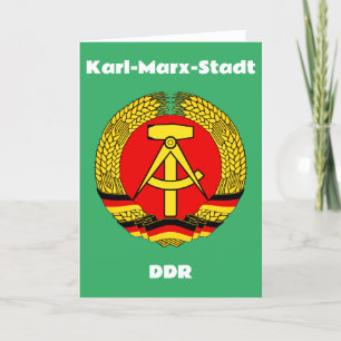 Karl Marx Stadt, Deutsche Demokratische Republik Tack Kort