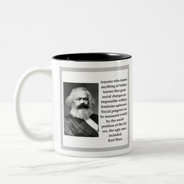 Karl Marx Två-Tonad Mugg (Vänster)