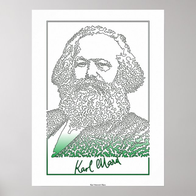 Karl Marx. Tysk filosof och ekonom [003] Poster (Framsidan)