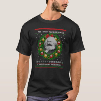 Karl Marx Ugly jul Sweater Seize Elaken T Shirt