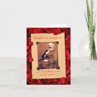 Karl Marx valentin kort för dag