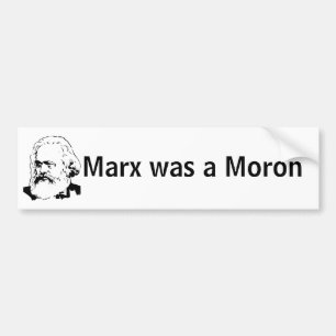 Karl Marx var en idiot Bildekal