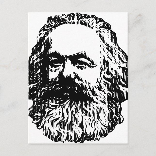 Karl Marx Vykort (Framsida)
