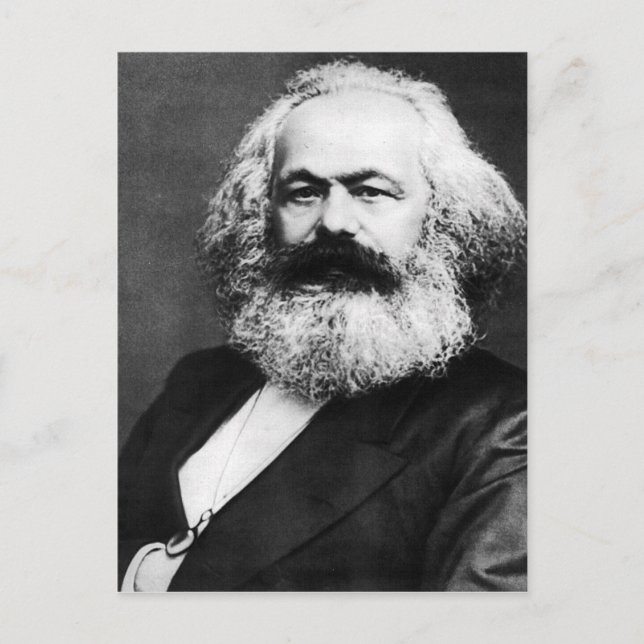 karl marx vykort (Framsida)