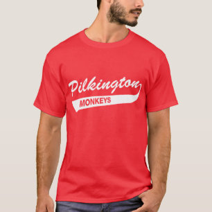 Karl Pilkington härmar den röda T-tröja T Shirt