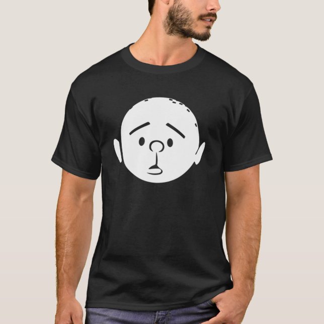 Karl Pilkington Tecknad T Shirt (Framsida)