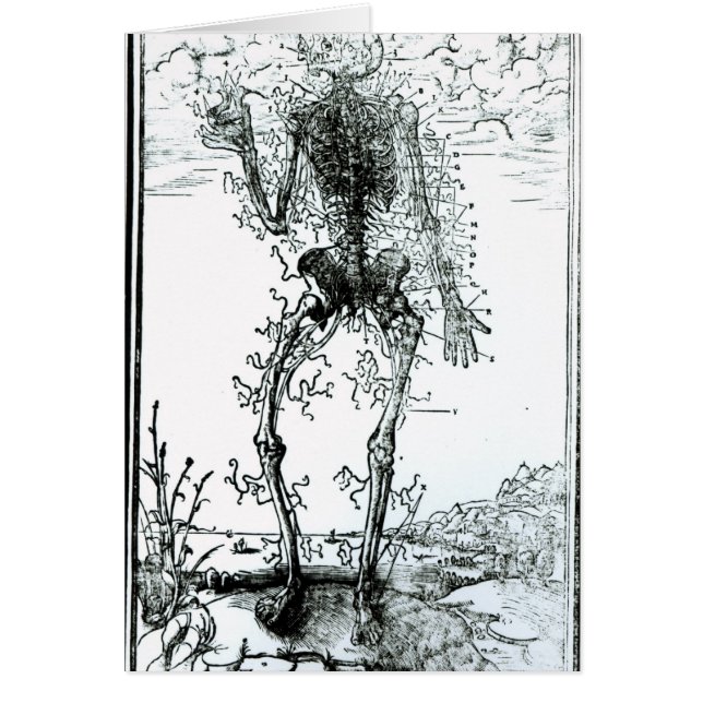 Kärl- system av förkroppsliga hälsningskort (Framsidan)