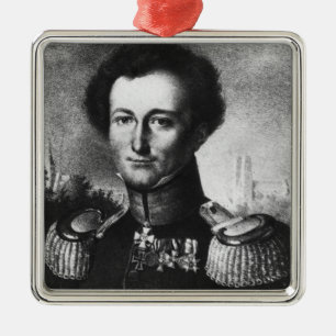 Karl von Clausewitz Julgransprydnad Metall