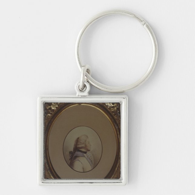 Karl Wilhelm Ferdinand von Bismarck, Fyrkantig Silverfärgad Nyckelring (Framsidan)