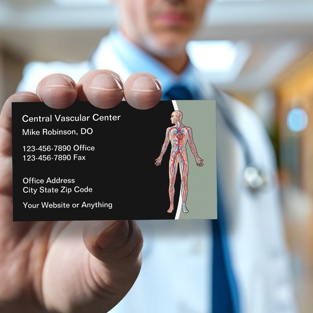 Kärlåder Osteopatisk Medicin Klinik Visitkort (Skapare uppladdad)