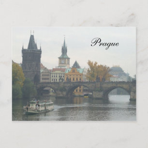 Karlbron Prag Tjeckien Vykort