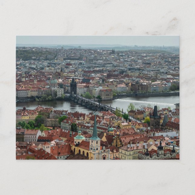 Karlbrücke i Prag - Tjeckien Vykort (Framsida)