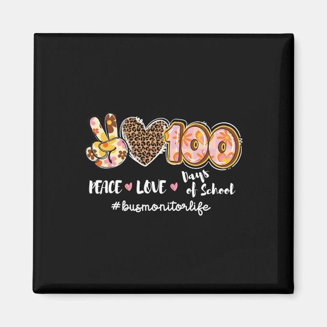 Kärlek 100 dagar med leopard Buss övervakar livet Magnet (Framsidan)