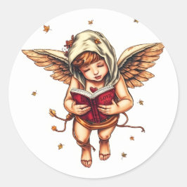 Kärlek 101: Cupid’s Guide to Romantik ❤️ 📖 ✨ Runt Klistermärke