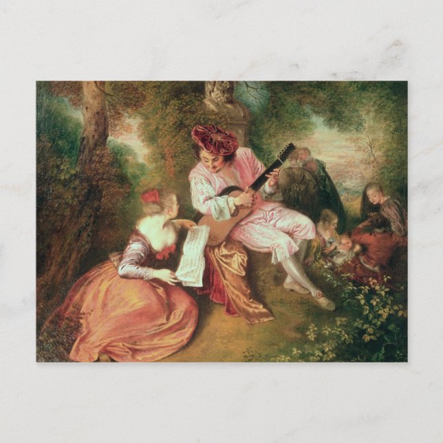  Kärlek, 1715-18 Vykort (Framsida)