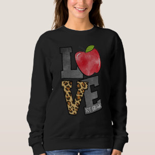 Kärlek 1:a klass lärare första klass lärare äpple t shirt