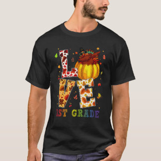 Kärlek 1:a Klass-Lycklig, hösten för lärare T Shirt